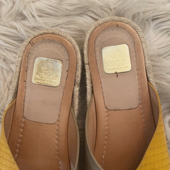 Mustard & Metallic Espadrilles - Picture 3 of 5